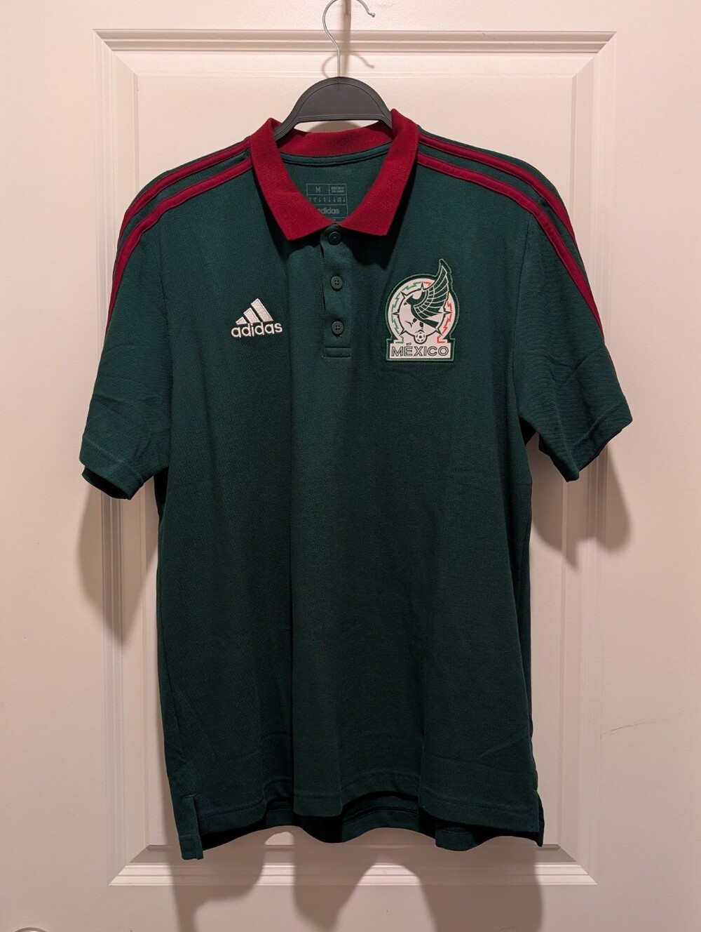 NWT Adidas DNA AEROREADY Mexico National Team Men's Polo Shirt